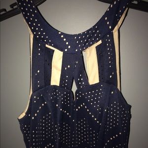 Size 3 Navy Blue Semi Formal Dress